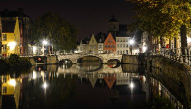 Güzel Eski Bruges şehri 