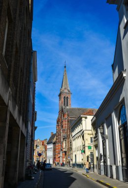 Bruges, Belçika eski binalar 