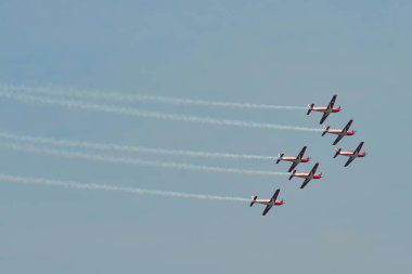 Turboprop hafif motorlu uçaklar ai 'de uçuyor.