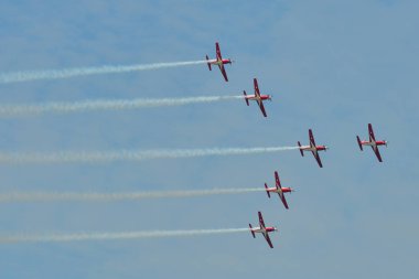 Turboprop hafif motorlu uçaklar ai 'de uçuyor.