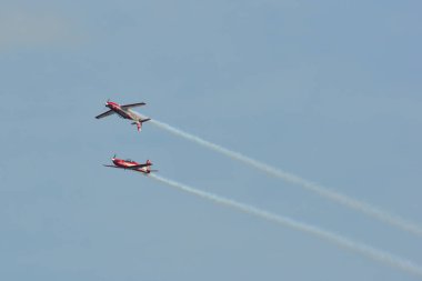 Turboprop hafif motorlu uçaklar ai 'de uçuyor.