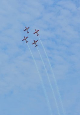 Turboprop hafif motorlu uçaklar ai 'de uçuyor.