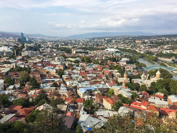 Vista aérea de Tiflis, Georgia —  Fotos de Stock