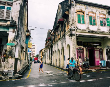Malezya, Penang 'da bulunan eski binalar