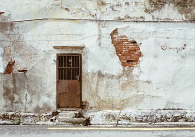 Antik Bina eski tuğla duvar