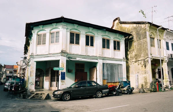 Edificios antiguos ubicados en Penang, Malasia — Foto de Stock