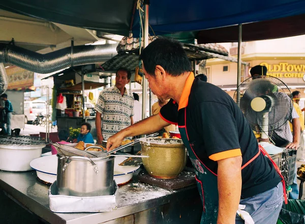 Penang 'daki sokak yemekleri mutfağı. — Stok fotoğraf