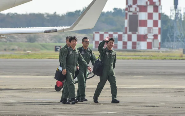 Air crew of Japan Air Sebeobrana sil (Jasdf) — Stock fotografie