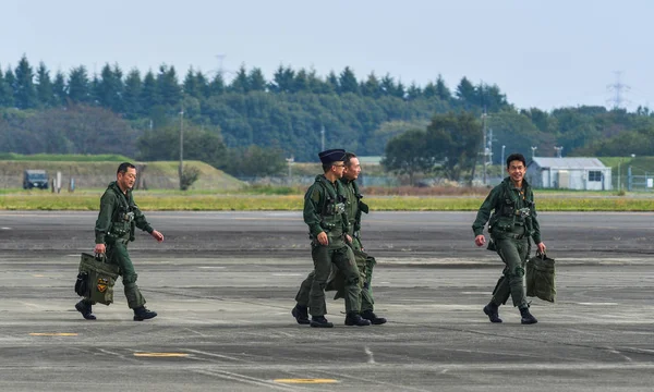 Załoga lotnicza japońskich sił powietrznych (Jasdf) — Zdjęcie stockowe