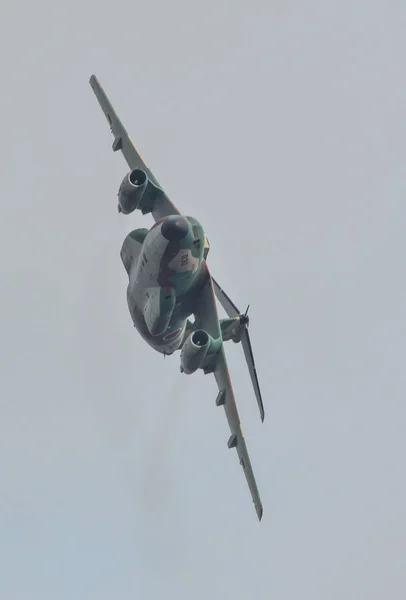 Askeri uçak Iruma Hava Üssünde sergilenecek. — Stok fotoğraf
