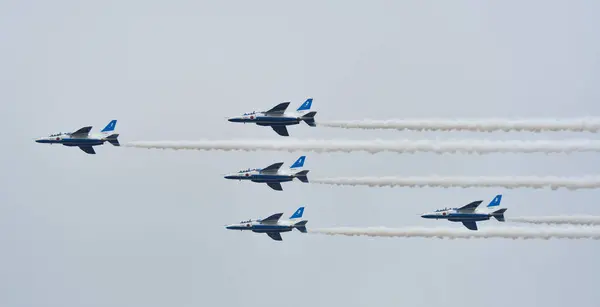 Equipa de Demonstração Aerobática Blue Impulse — Fotografia de Stock