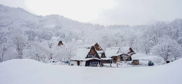 Belle vue paysage du village de Shirakawago — Photo