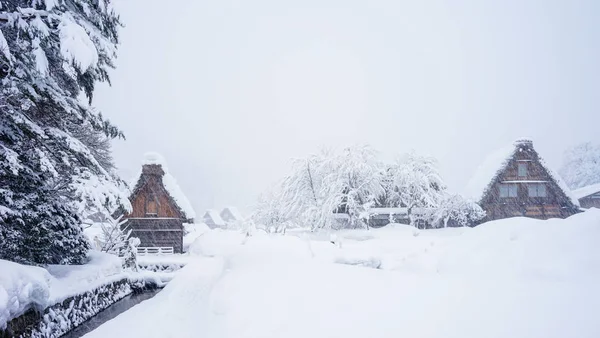 Belle vue paysage du village de Shirakawago — Photo