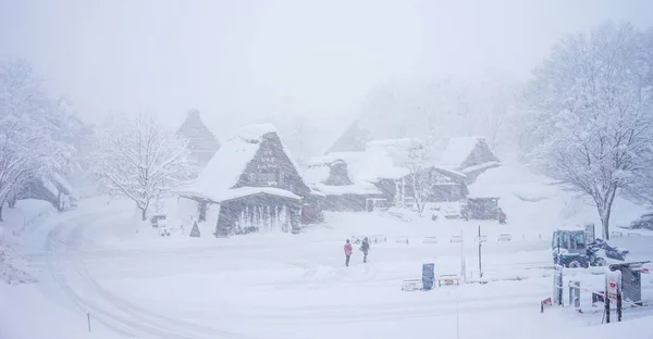 Belle vue paysage du village de Shirakawago — Photo