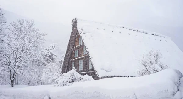 Belle vue paysage du village de Shirakawago — Photo