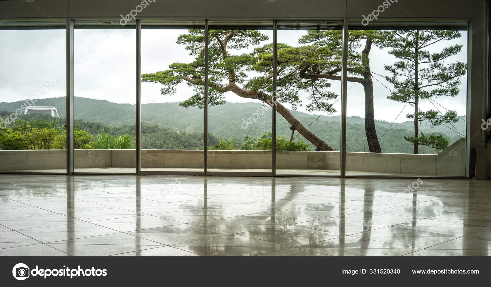 Architecture of Miho Museum in Kyoto, Japan Stock Photo by
