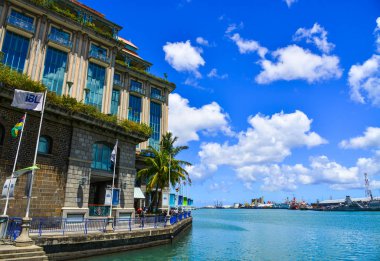 Port Louis, Mauritius 'un silüeti