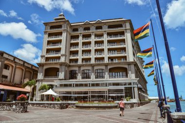 Port Louis, Mauritius 'un silüeti