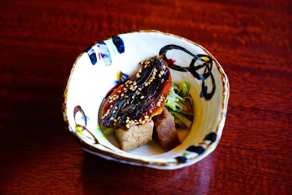 Geleneksel deniz ürünleri geleneksel Japon mutfağı — Stok fotoğraf