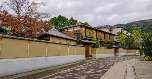 京都市旧市街の木造住宅 — ストック写真