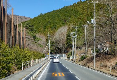 Gotemba Kasabasındaki kırsal yol