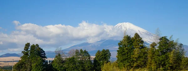 Вид з Mt. Фудзіяма в сонячний день — стокове фото