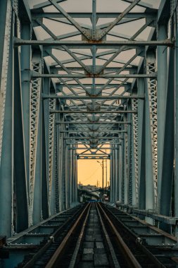 Vietnam Saigon 'daki Antik Binh Loi Demiryolu Köprüsü 