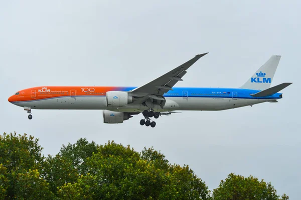 Singapur Feb 2020 Bva Klm Royal Dutch Airlines Boeing 777 — Foto de Stock