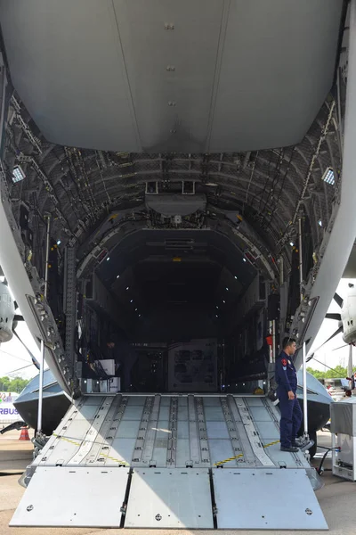 Сингапур Февраля 2020 Airbus A400M Atlas Ввс Малайзии Показа Чанги — стоковое фото