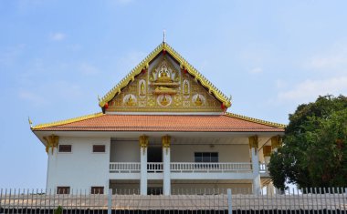 Vientiane, Laos 'taki antik Budist tapınağı. Lao Budizmi, Theravada Budizmi 'nin eşsiz bir versiyonudur ve etnik Lao kültürünün temelini oluşturur..