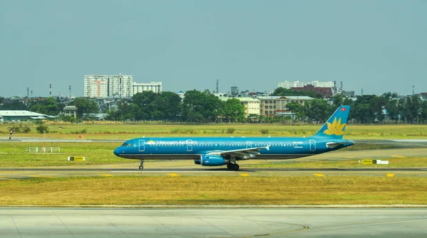 Saigon Vietnam Janvier 2020 A395 Vietnam Airlines Airbus A321 Circulant — Photo
