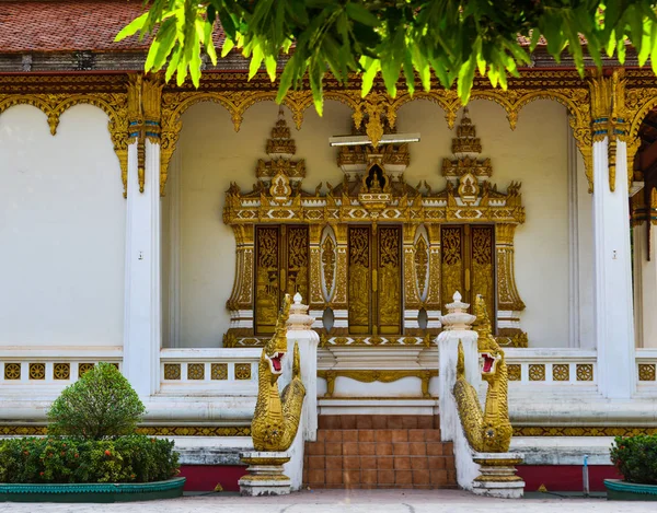 Pagode Budista Antigo Vientiane Laos Budismo Lao Uma Versão Única — Fotografia de Stock