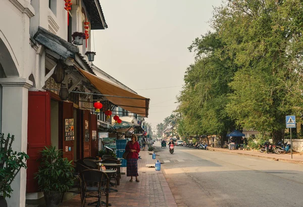 Luang Prabang Laos Feb 2020 Antigua Ciudad Madrugada Luang Prabang —  Fotos de Stock