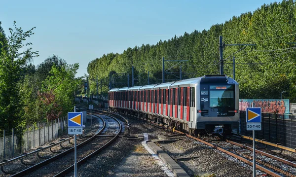 Амстердам Голландия Октября 2018 Года Метро Центре Амстердама Голландия Амстердам — стоковое фото