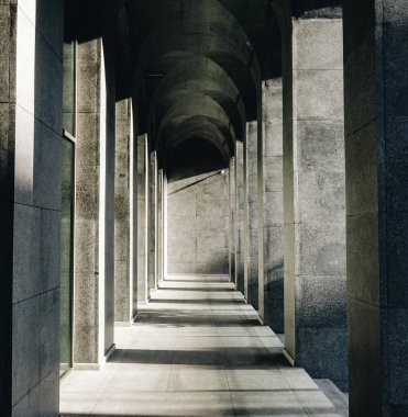 Tiflis, Gürcistan - Sep 22, 2018. Tiflis Müzesi 'nin mimarisi. Tiflis, yaklaşık 1,5 milyon nüfusuyla Gürcistan 'ın en büyük şehridir..