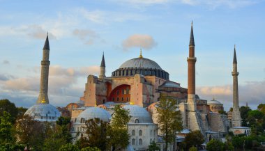 İstanbul, Türkiye - 29 Eylül 2018. Ayasofya (Kutsal Bilgelik Kilisesi), İstanbul, Türkiye. Dünyanın en büyük binasıydı ve zamanının en büyük mühendislik harikasıydı..