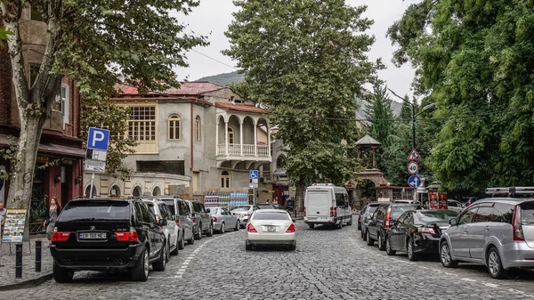 Tiflis Gürcistan Sep 2018 Gürcistan Eski Tiflis Kasabası Tiflis Mtkvari — Stok fotoğraf