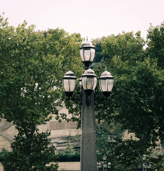 Old Style Lamp Post Park Tbilisi Georgia — Stock Photo, Image