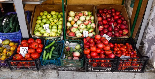 Frutos Frescos Para Venda Mercado Rua Tbilisi Geórgia — Fotografia de Stock