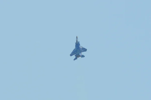 新加坡 2018年2月10日 麦克唐纳道格拉斯F 15Sg与Rsaf50计划在新加坡昌伊空军基地附近展出 — 图库照片