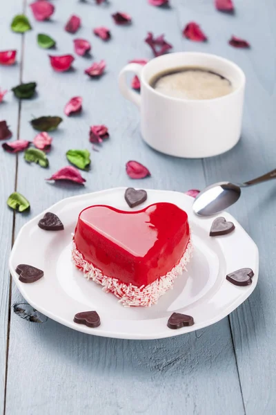 Gâteau de Saint-Valentin doux — Photo