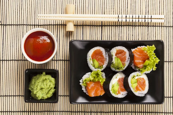 Sammansättningen av sushi — Stockfoto