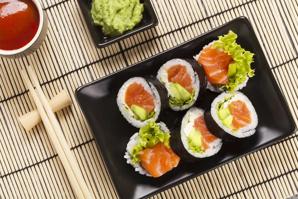 Sammansättningen av sushi — Stockfoto