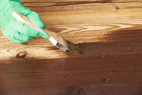 Pintura y conservación de la madera —  Fotos de Stock