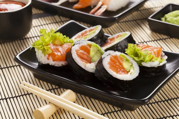Sammansättningen av sushi — Stockfoto