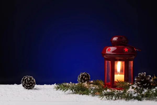 Lucerna vánoční výzdoba — Stock fotografie