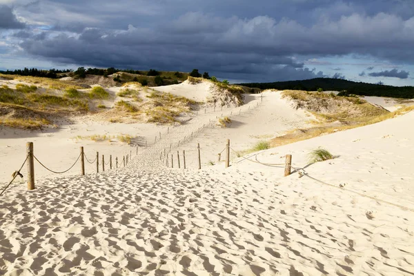 Kum tepeleri Baltık kıyısında 