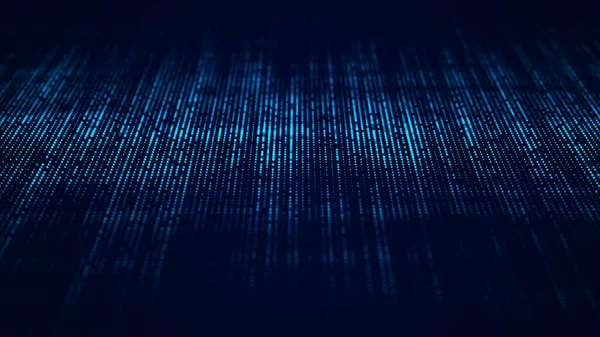 Візуалізація Великих Даних Технологія Хвильового Цифрового Фону Представлення Аналітики — стокове фото