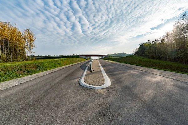 New asphalt road — Stock Photo, Image