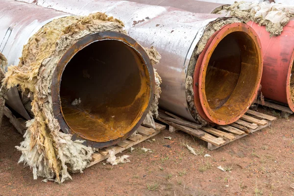 Old destroyed pipes — Stock Photo, Image